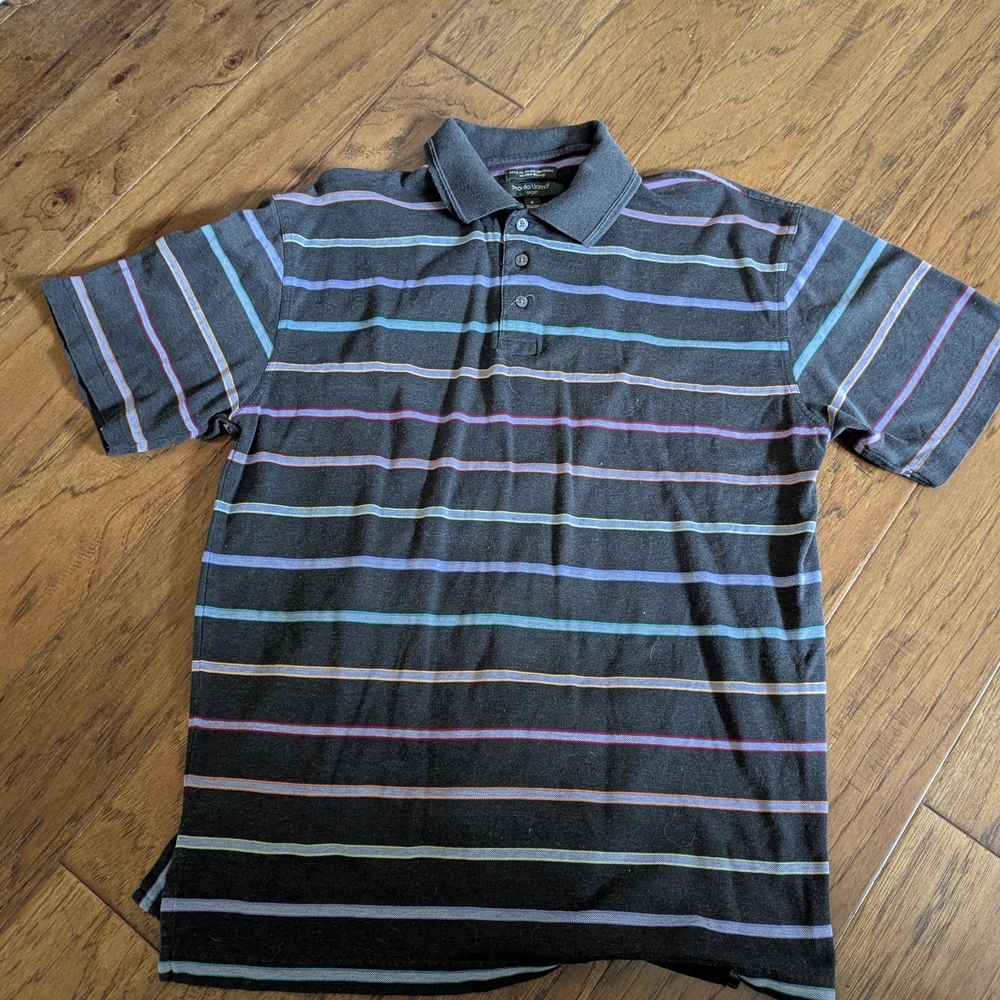 Striped Polo Shirt - Multicolor